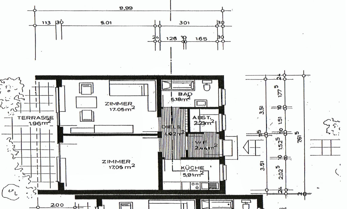 Grundriss Bungalows 2-5